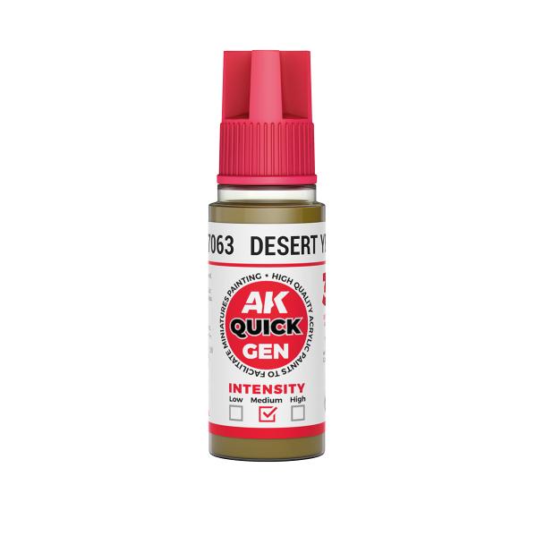 AK-Interactive: Quick Gen Acrylic Contrast - Desert Yellow 18 ml
