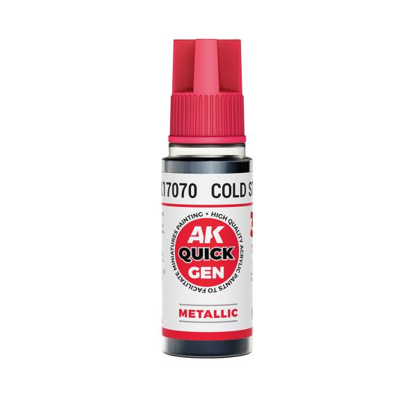 AK-Interactive: Quick Gen Acrylic Contrast - Cold Steel 18 ml