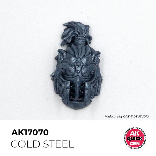 AK-Interactive: Quick Gen Acrylic Contrast - Cold Steel 18 ml