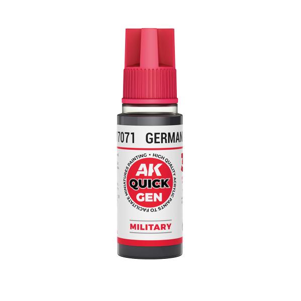 AK-Interactive: Quick Gen Acrylic Contrast - German Grey 18 ml