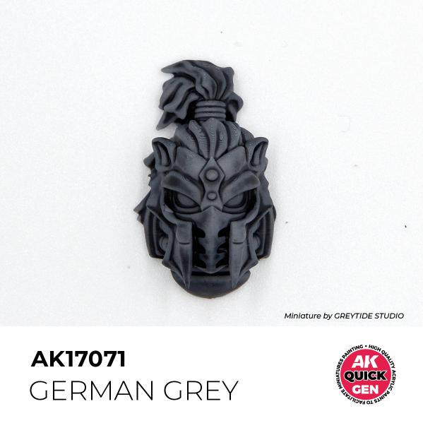 AK-Interactive: Quick Gen Acrylic Contrast - German Grey 18 ml
