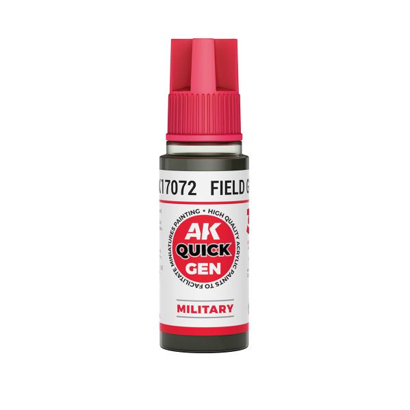 AK-Interactive: Quick Gen Acrylic Contrast - Field Grey 18 ml