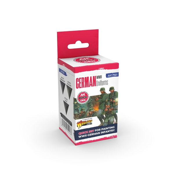 AK-Interactive: Quick Gen Acrylic Contrast -German Uniforms (Quick Gen Set)