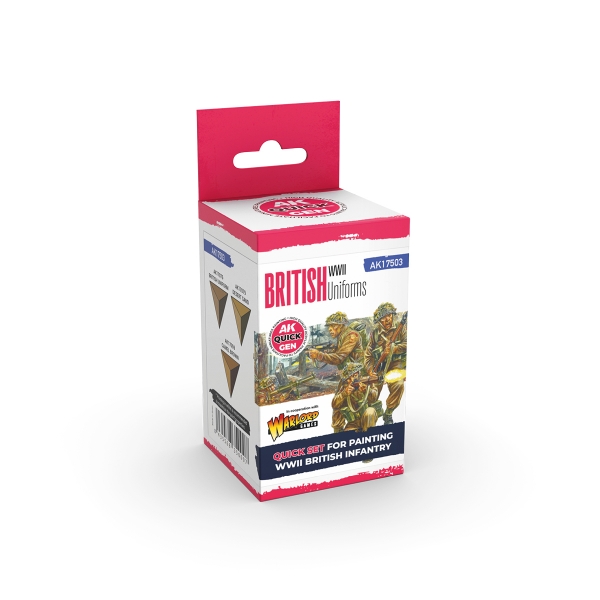 AK-Interactive: Quick Gen Acrylic Contrast -British Uniforms (Quick Gen Set)