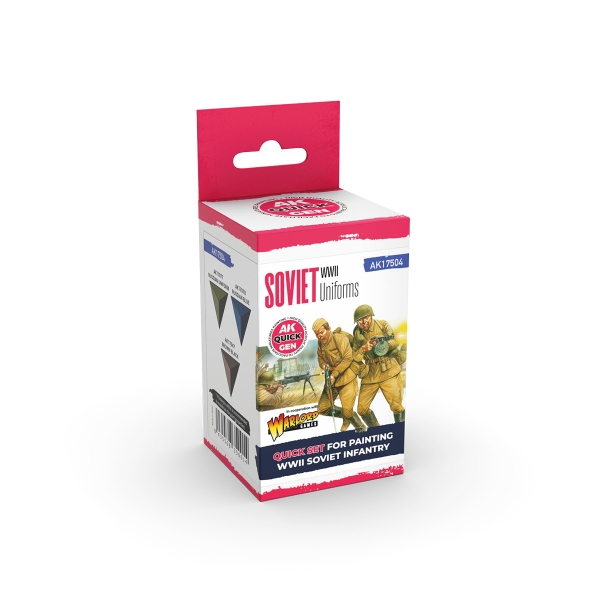 AK-Interactive: Quick Gen Acrylic Contrast -Soviet Uniforms (Quick Gen Set)