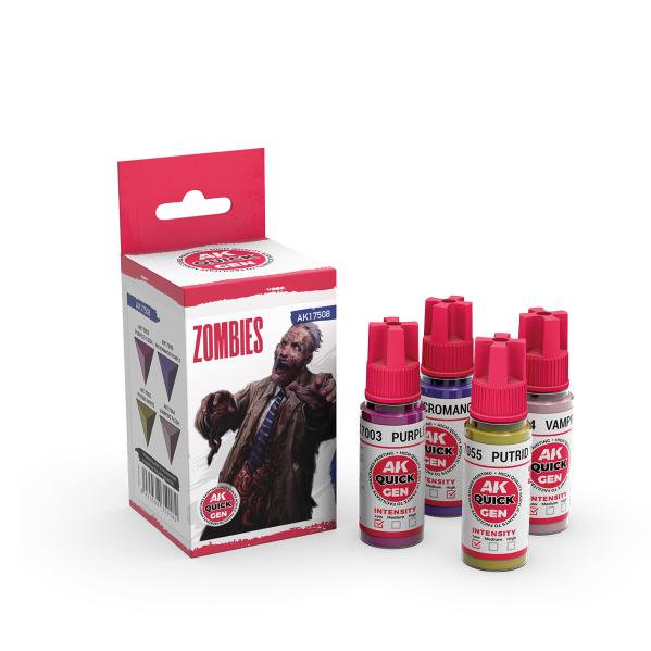 AK-Interactive: Quick Gen Acrylic Contrast -Zombies (Quick Gen Set)