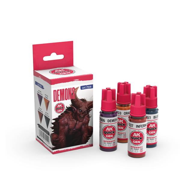 AK-Interactive: Quick Gen Acrylic Contrast -Demons (Quick Gen Set)