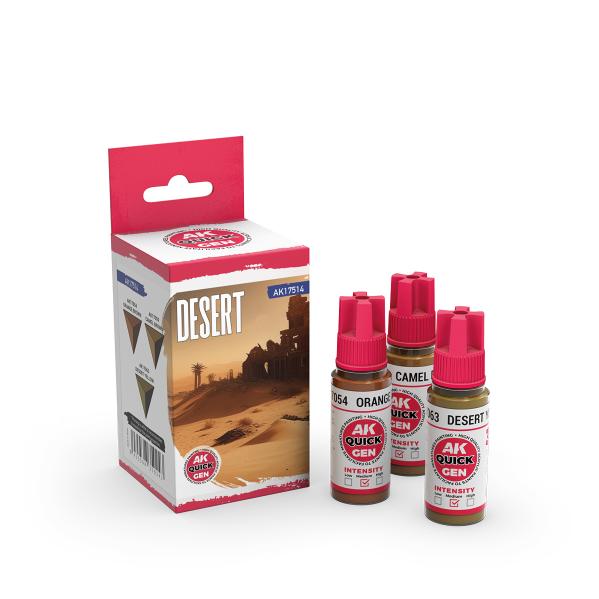 AK-Interactive: Quick Gen Acrylic Contrast -Desert (Quick Gen Set)