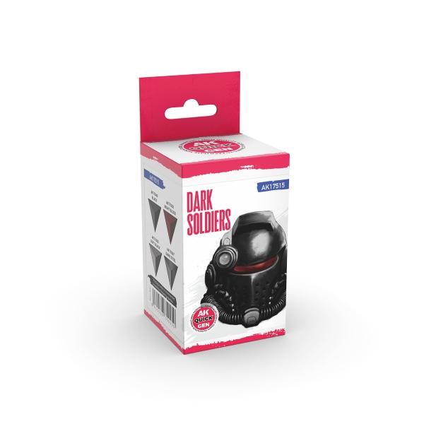 AK-Interactive: Quick Gen Acrylic Contrast -Dark Soldiers (Quick Gen Set)