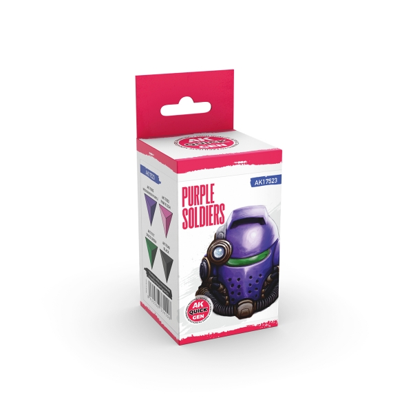 AK-Interactive: Quick Gen Acrylic Contrast -Purple Soldiers (Quick Gen Set)