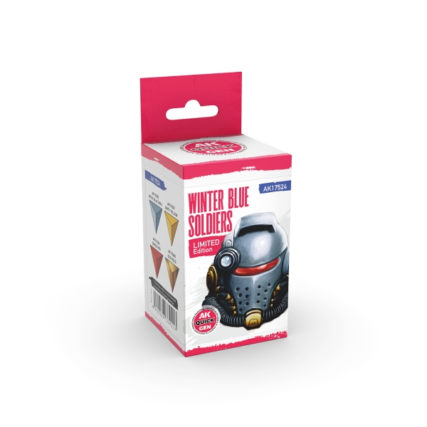 AK-Interactive: Quick Gen Acrylic Contrast -Winter Blue Soldiers (Quick Gen Set)
