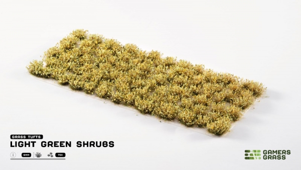 Gamer's Grass: Light Green Shrubs
