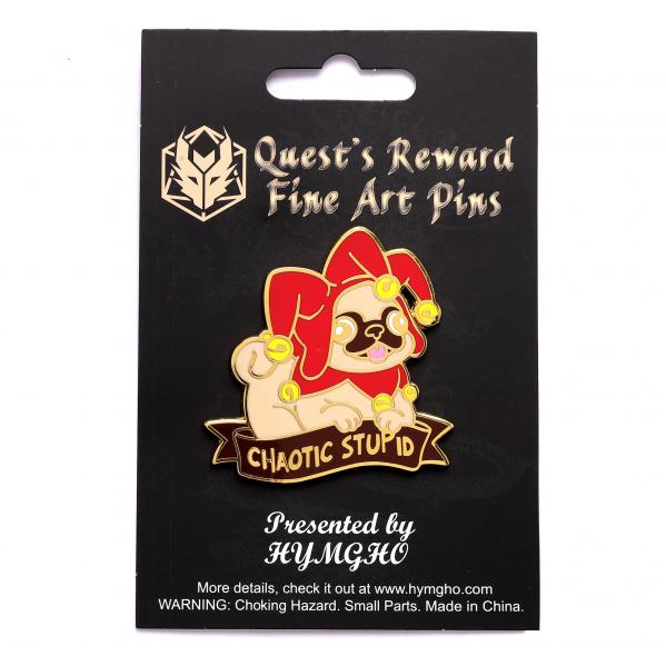 Alternative Alignments Enamel Pin - Chaotic Stupid Pug