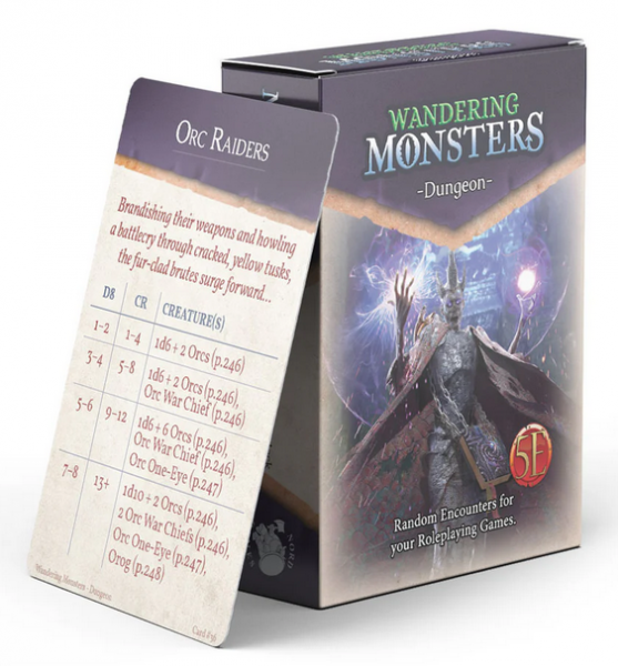 Wandering Monsters Deck: Dungeon (5E)