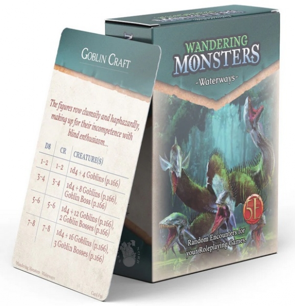 Wandering Monsters Deck: Waterways (5E)