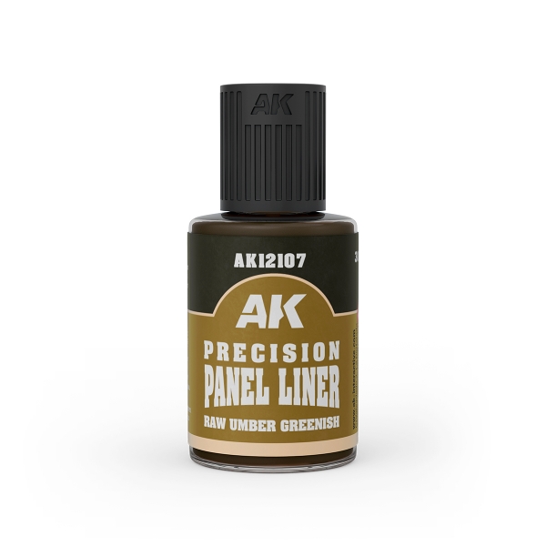 AK-Interactive: Precision Panel Liner Raw Umber Greenish