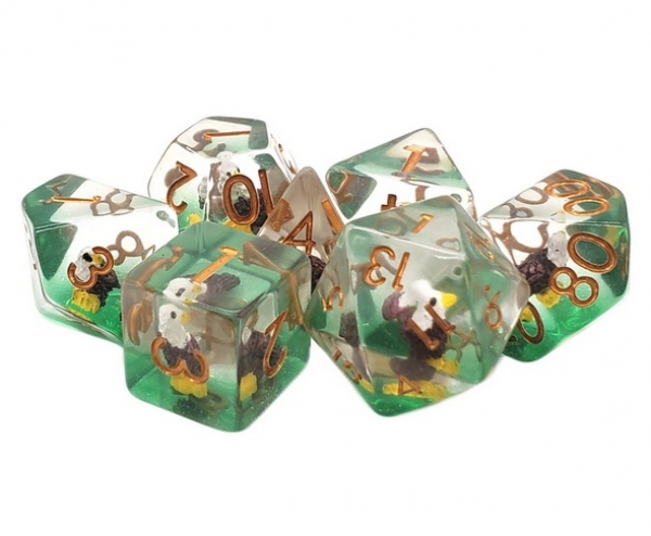 Old School RPG Dice Set: Animal Kingdom - Bald Eagle (7)
