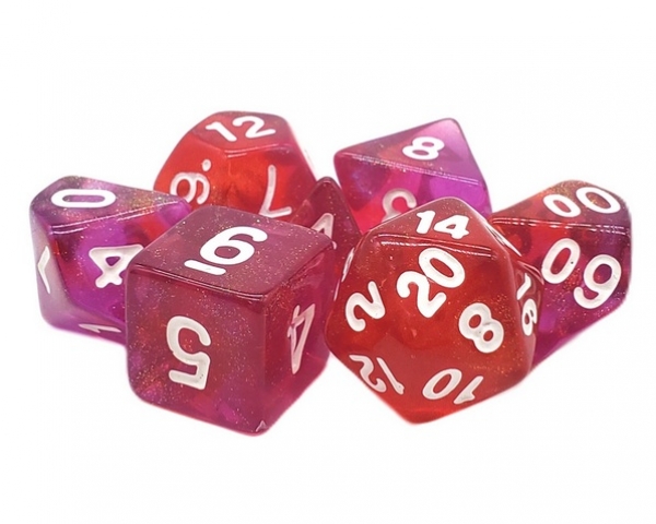 Old School RPG Dice Set: Galaxy - Cherry Pie Sky!