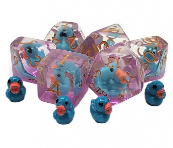 Old School RPG Dice Set: Animal Kingdom - Duck, Teal