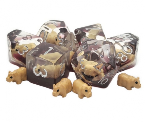 Old School RPG Dice Set: Animal Kingdom - Rhinoceros