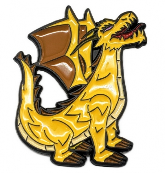 Collectible Pins - Gold Dragon