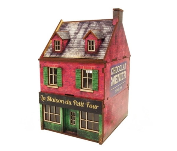 WW2 Prepainted Scenery 28mm: Normandy Cafe