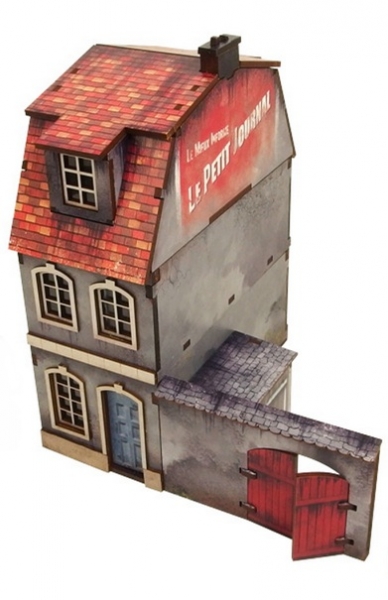 WW2 Prepainted Scenery 28mm: Normandy Townhouse #1