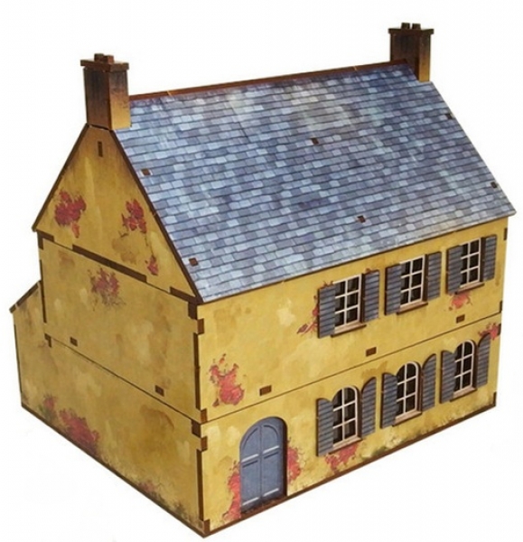 WW2 Prepainted Scenery 28mm: Normandy Townhouse #2
