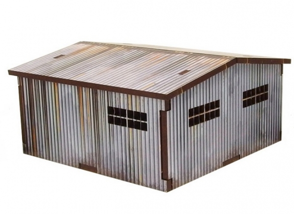 WW2 Prepainted Scenery 28mm: Normandy Large Tin Shed