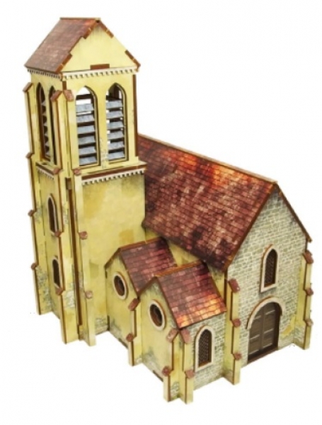 WW2 Prepainted Scenery 28mm: Normandy Church