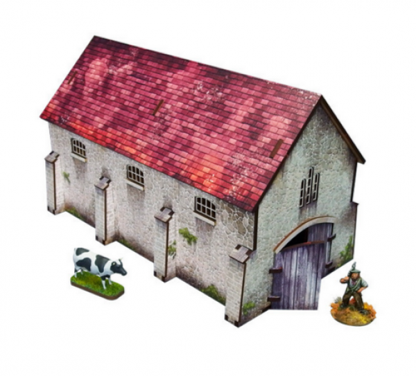 WW2 Prepainted Scenery 28mm: Normandy Cowshed