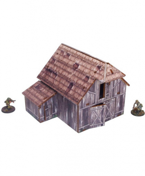 WW2 Prepainted Scenery 28mm: Ostfront Village - Barn (1)