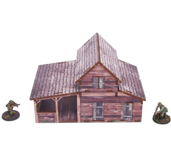 WW2 Prepainted Scenery 28mm: Ostfront Village - Workshop (1)