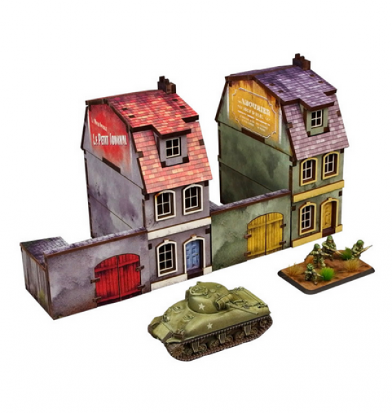 Historical Prepainted Scenery 15mm: Normandy Townhouse #1