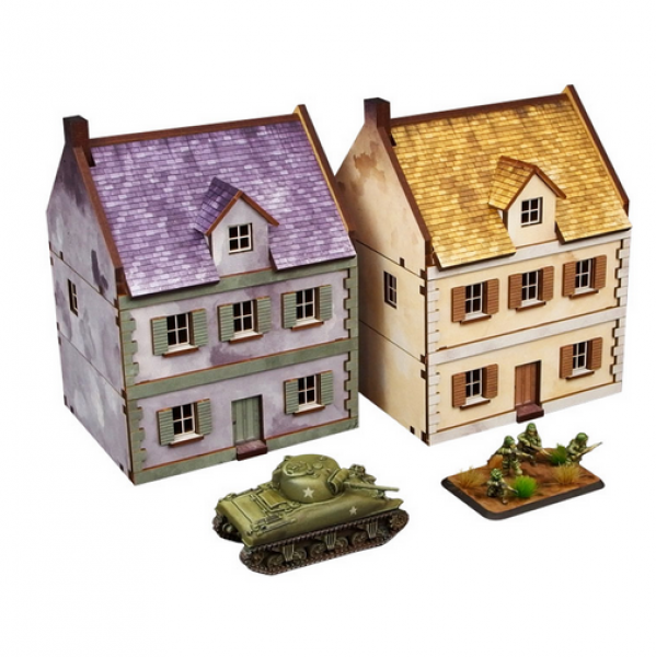 Historical Prepainted Scenery 15mm: Normandy Townhouse #3