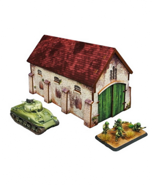 Historical Prepainted Scenery 15mm: Normandy Homestead Cowshed