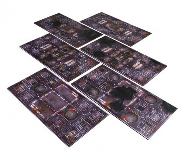 Sci-fi Imperial Pre-painted Terrain: Imperial Terrain Footprint 12''x6'' Tiles (6)