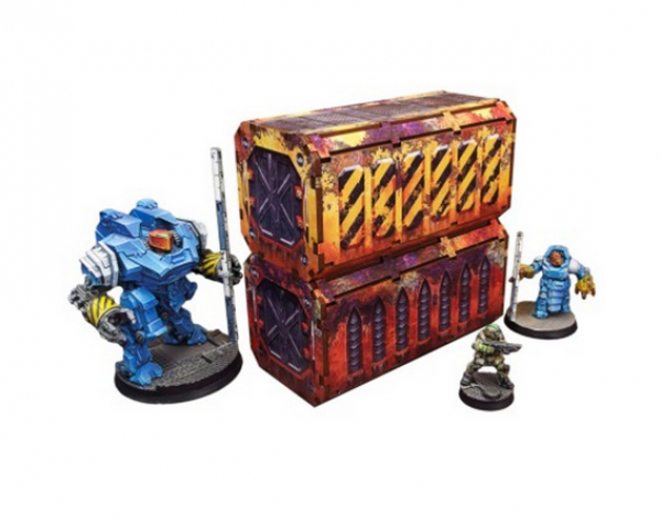 Sci-fi Imperial Pre-painted Terrain: Imperial WTC Containers #1 (2)