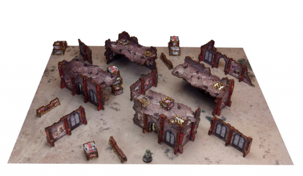 Sci-fi Imperial Pre-painted Terrain: Imperial KT Open Set