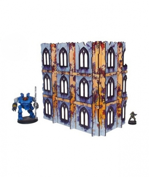 Sci-fi Imperial Pre-painted Terrain: Imperial Walls High Fenris (1)
