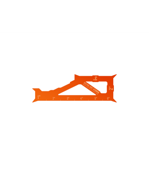 Miniature Tokens & Templates: Gauge 1'' 2'' 3'' 6'' Spikey Fluo Orange