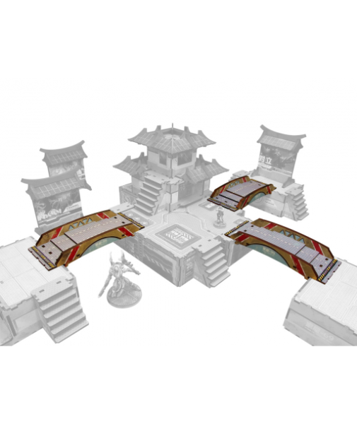 Infinity Prepainted Terrain: Kokkyo-3 Bridges (3) (beige)