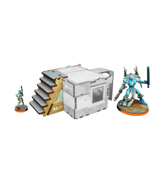 Infinity Prepainted Terrain: Kokkyo-3 Stairs (6) (beige)