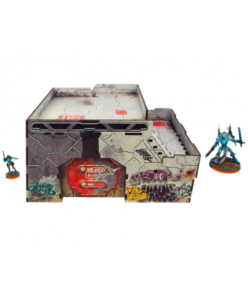 Infinity Prepainted Terrain: Precinct Sigma Fort (1) (grey)