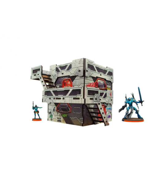 Infinity Prepainted Terrain: Precinct Sigma Cubicle (2) (grey)
