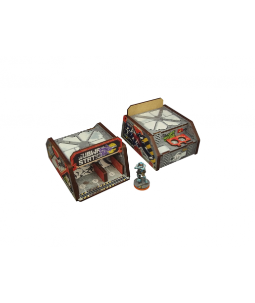 Infinity Prepainted Terrain: Precinct Sigma Subway Entrance (2) (grey)