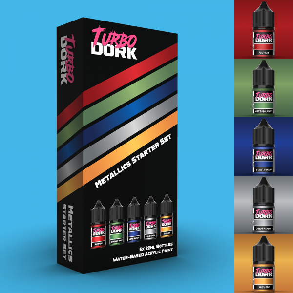 Turbo Dork Paints: Metallic Starter Box (5 Bottles of Paint)