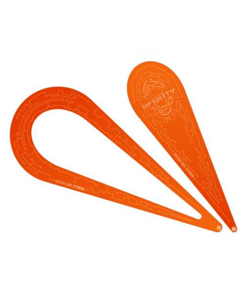 Infinity: Infinity Teardrop Templates N5 (2) Fluo Orange