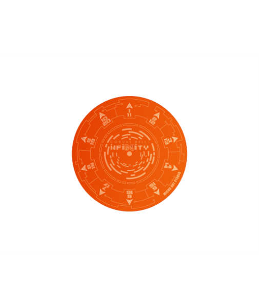 Infinity: Infinity Circular Blast Template N5 (1) Fluo Orange
