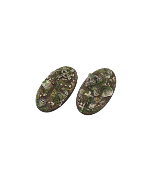 Battle Bases: Graveyard Bases, Oval 90x52mm (2)